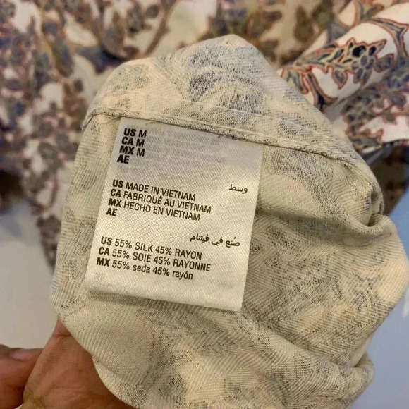 Mens Club Room Silk Blend Button Down M NWT - B5 - Picture 4 of 5